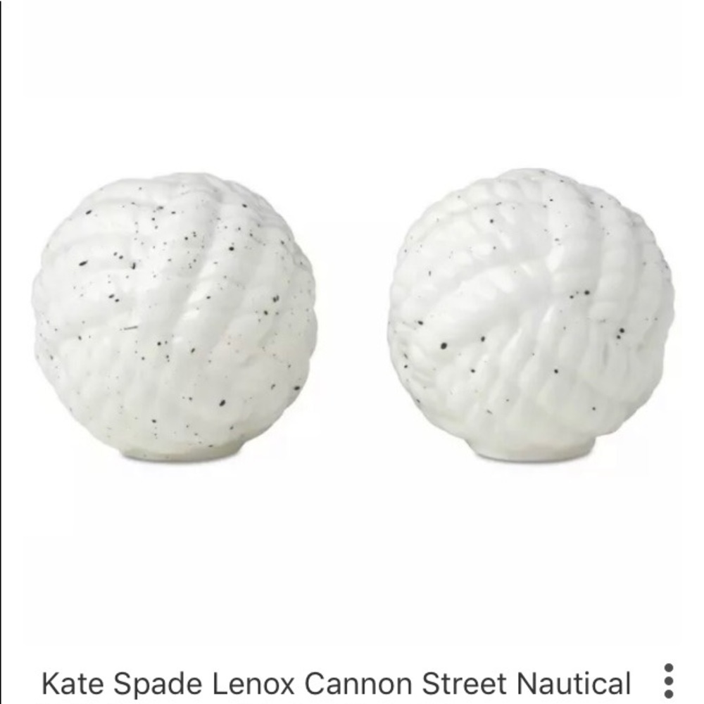 Kate Spade Cannon Street Nautical Knot Salt Pepper - Picture 2 of 6
